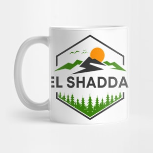 El Shaddai God of Mountains design Mug